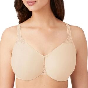 Sz 34D Sand Wacoal Ultra Full Figure Seamless Underwire Bra